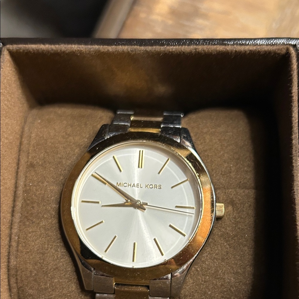 Michael Kors Two-Tone Gold and Silver Watch